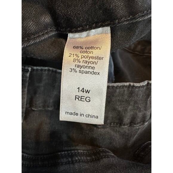 Maurice’s Jeans Plus Size 14W Black Stretchy Skinny Jeans High Rise - Picture 4 of 4